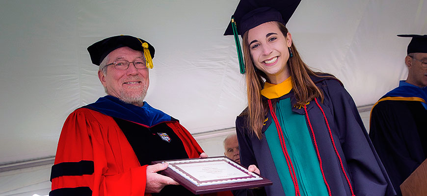 Photo: Executive Dean Bob Goodman at the SEBS Convocation.